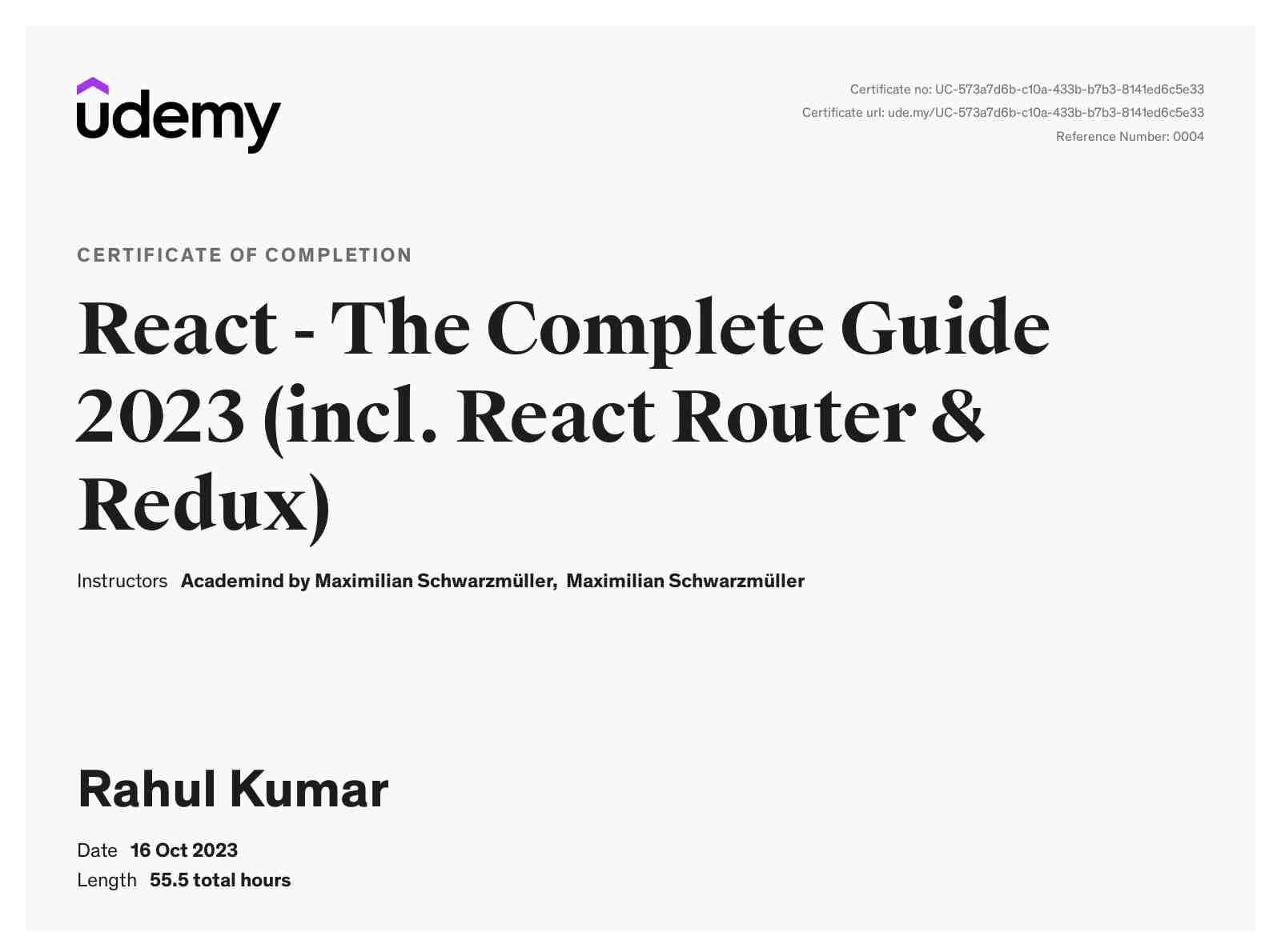 React – The Complete Guide 2023 (React Router & Redux)